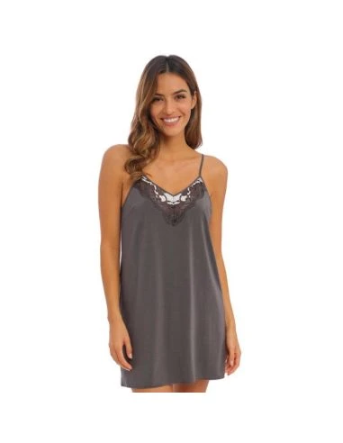 Nuisette Opaque En Dentelle Douce FLORILEGE WACOAL Inky Flower 2 Nuisette Opaque En Dentelle Douce FLORILEGE WACOAL Inky Flower – Image 2