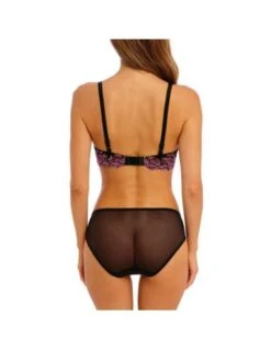Soutien Gorge Contour Armatures EMBRACE LACE WACOAL Black Berry