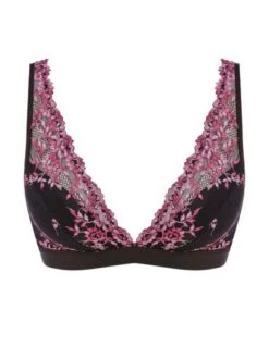 Soutien Gorge Sans Armatures EMBRACE LACE WACOAL Black Berry -Wacoal soutien gorge sans armatures embrace lace wacoal black berry 2