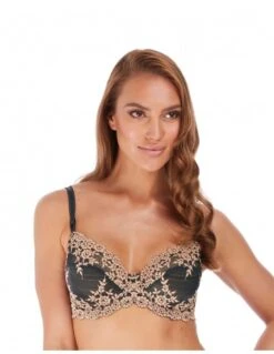 Soutien Gorge Classique à Armatures EMBRACE LACE - Wacoal Ebony Sand